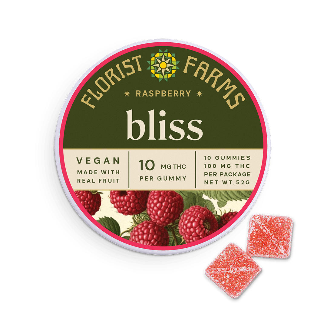 Photo of Florist Farms | Raspberry Gummies | 100mg 10pk Bliss