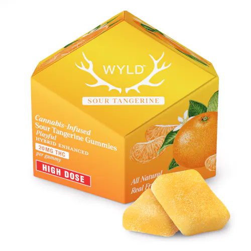 Wyld Sour Tangerine Gummies 200mg Rec-1