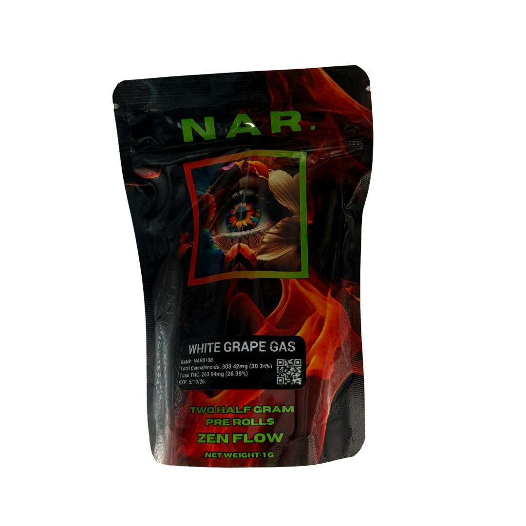 NAR | Indoor .5g 2pk Pre-Roll | White Grape Gas