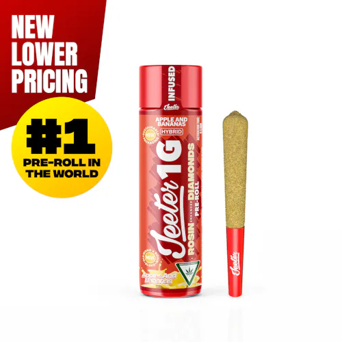 Jeeter | 1g Quad Infused Preroll | Apples & Bananas-active