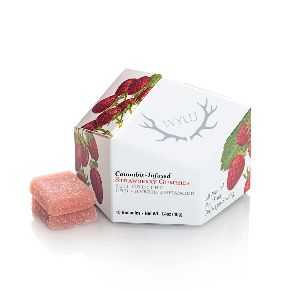Product Strawberry | 20:1 CBD:THC Gummies 10pk