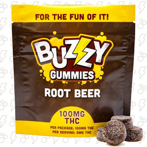Root Beer - 20pk 100mg Gummies - Buzzy
