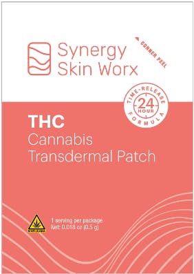 Transdermal Patch Synergy Skin Worx THC Silverleaf Butte