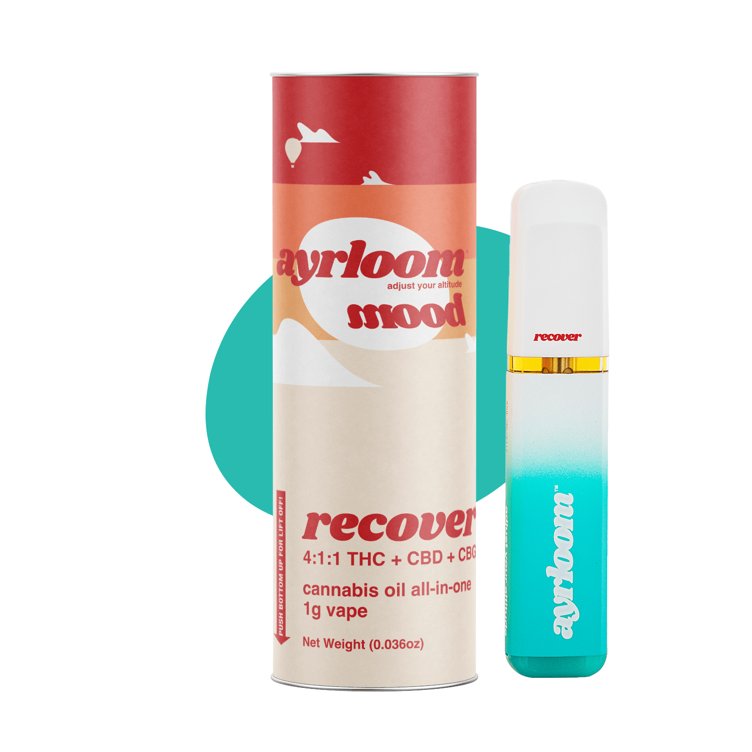 Ayrloom | Mood Recover | AIO | 1g | THC : CBD : CBG