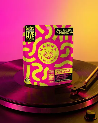 Strawberry Lemonade Solventless Live Rosin Belts 4-pack-active