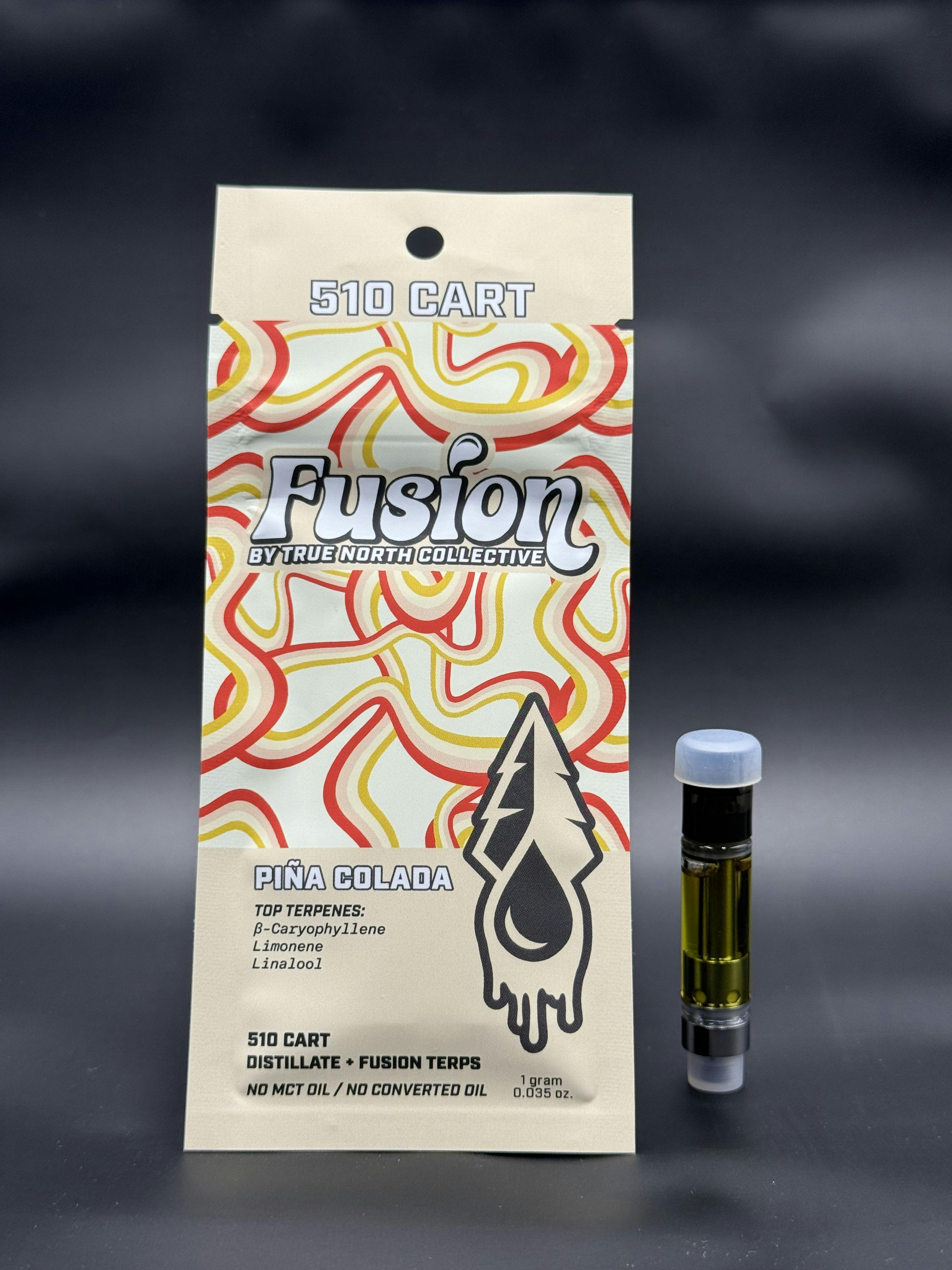 Product: True North Cartridges | Pina Colada Fusion Distillate Cartridge | 1g
