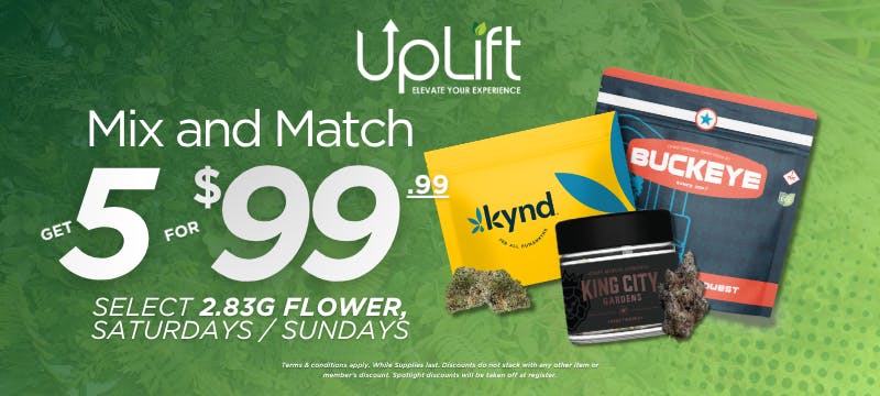 UpLift - Milford Menu - a Cannabis Dispensary in Milford, OH