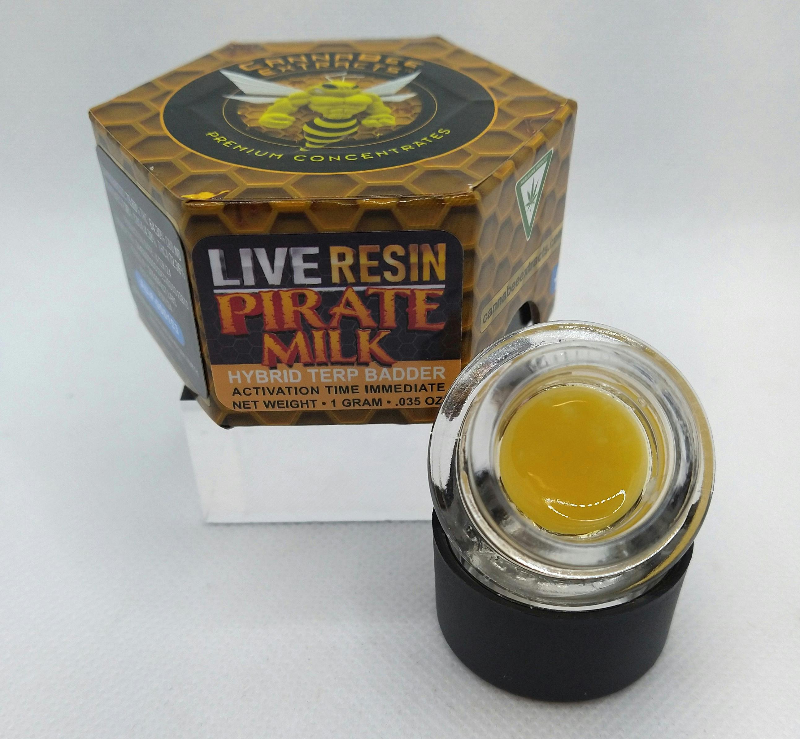 Product: Canna Bee | Pirate Milk | Live Resin Terp Diamonds Hybrid