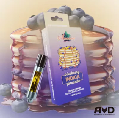 Amnesia - 1g Cart - Blueberry Pancake