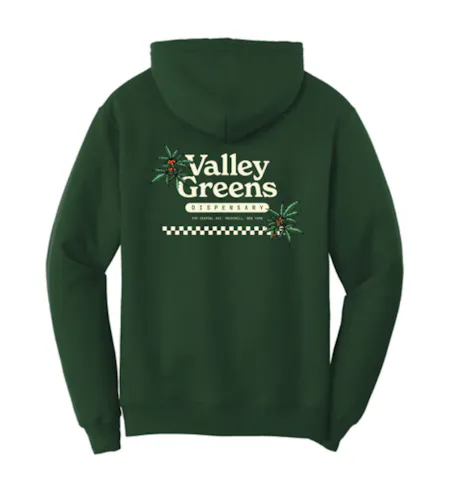 Valley Greens | Last Christmas Supper (White Santa) | Hoodie | Dark Green-1