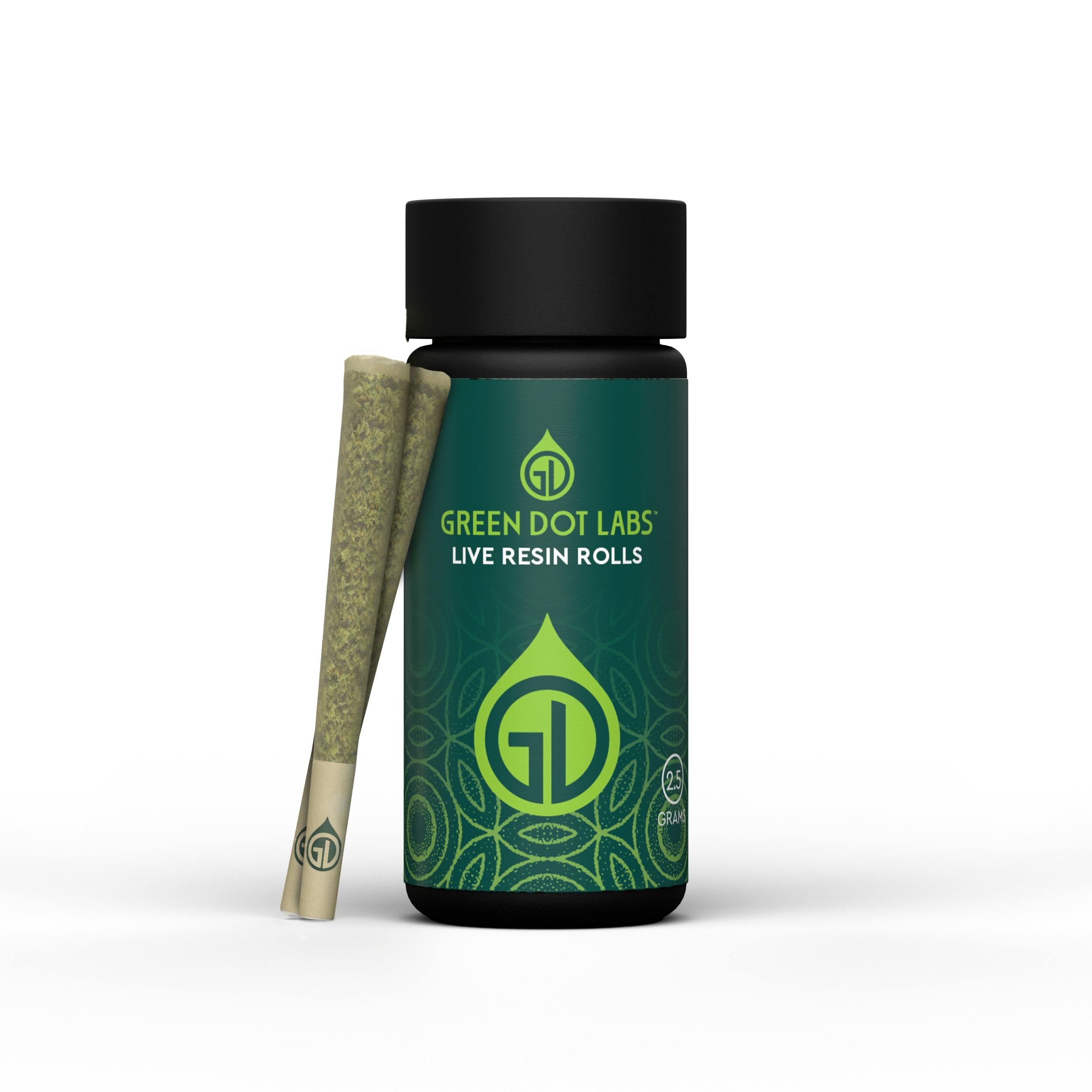 Green Dot - Live Resin Pre-Rolls (H): Jetpack + Numbskull | Indico MED