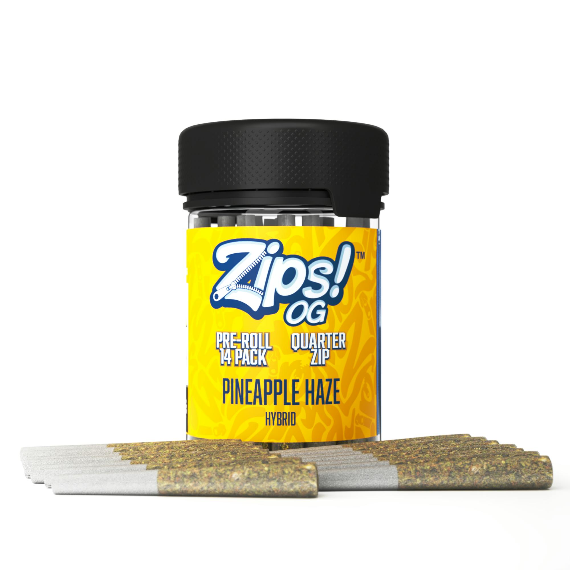 ZIPS | Pineapple Haze | Preroll 14 Pack