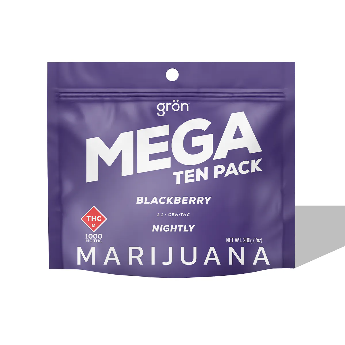1:1 Blackberry MEGA 10-Pack - CBN/THC - Nightly | Key Missouri