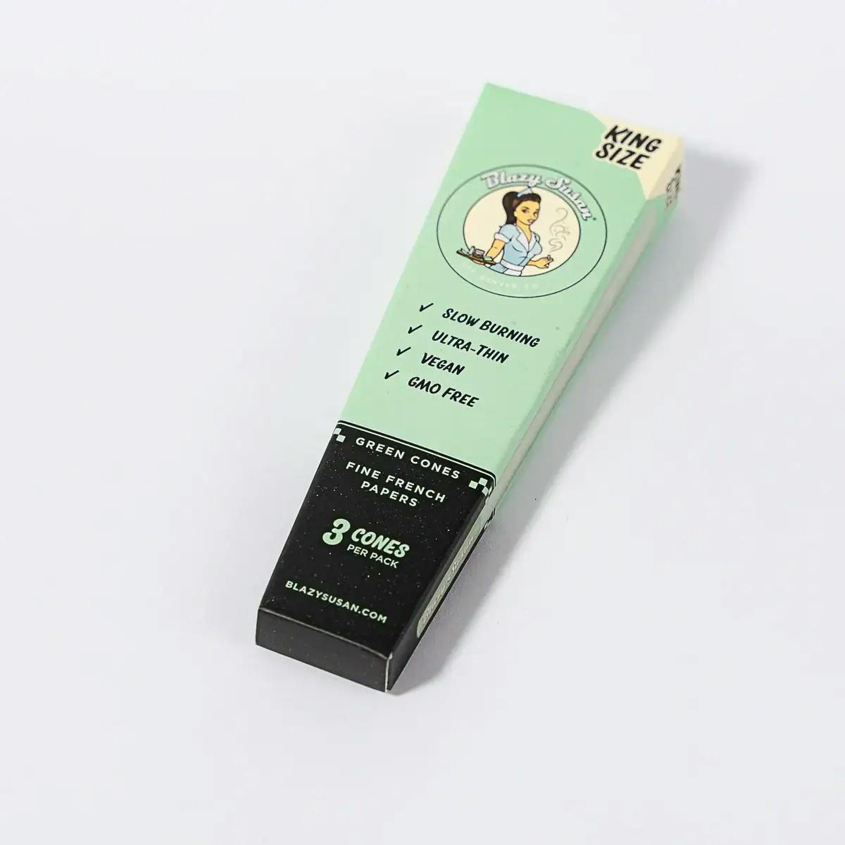 Blazy Susan - Green King Size Cones - **3pk**
