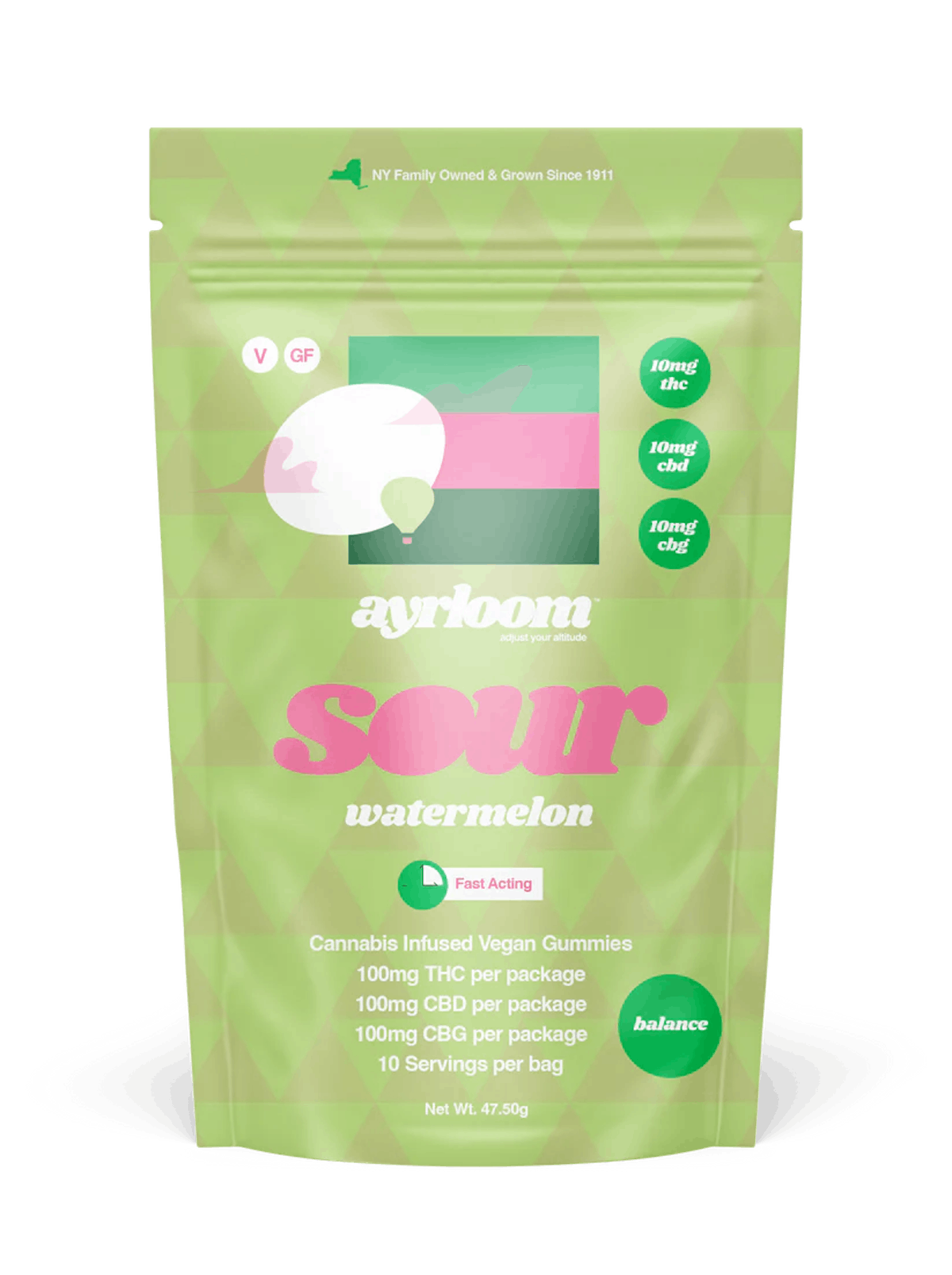 Photo of Sour Watermelon | Infused Gummies | 100mg | 10pk