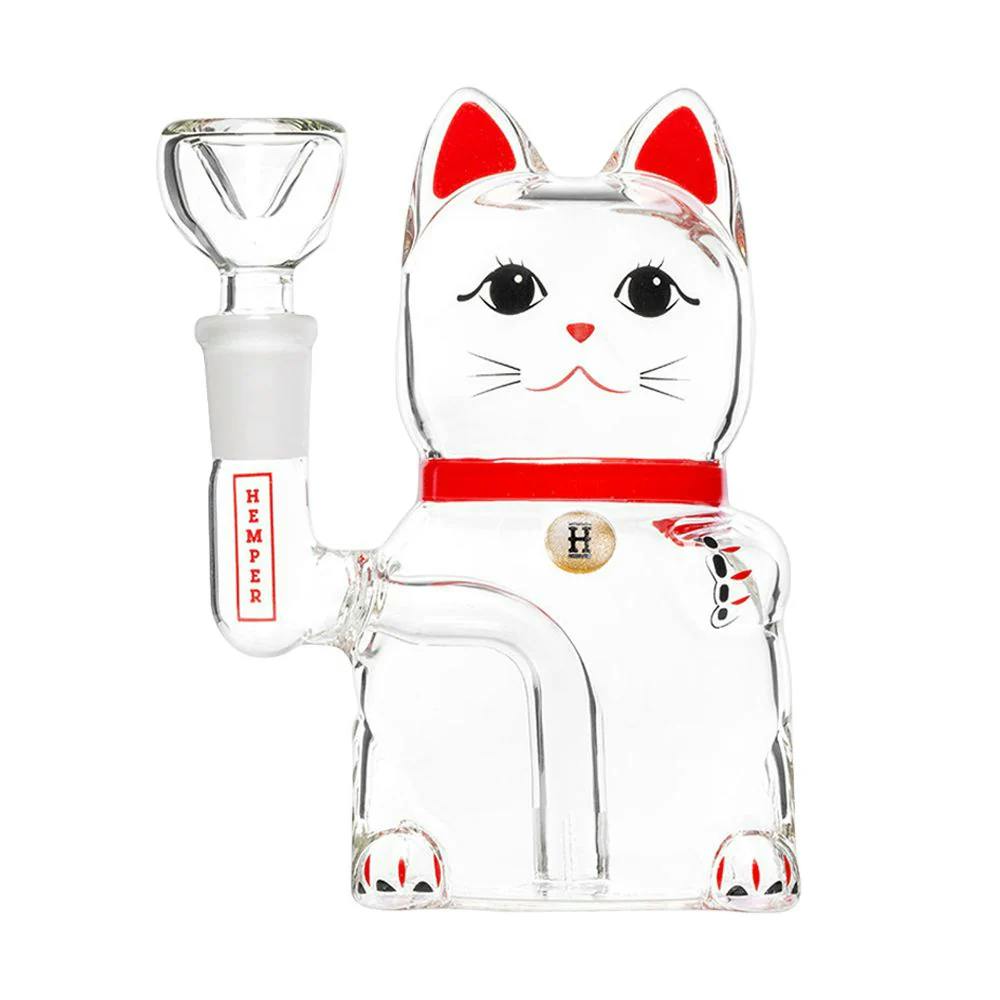 Hemper Lucky Money Cat Water Pipe Standard 5" - ACCESSORIES cannabis product, N/A