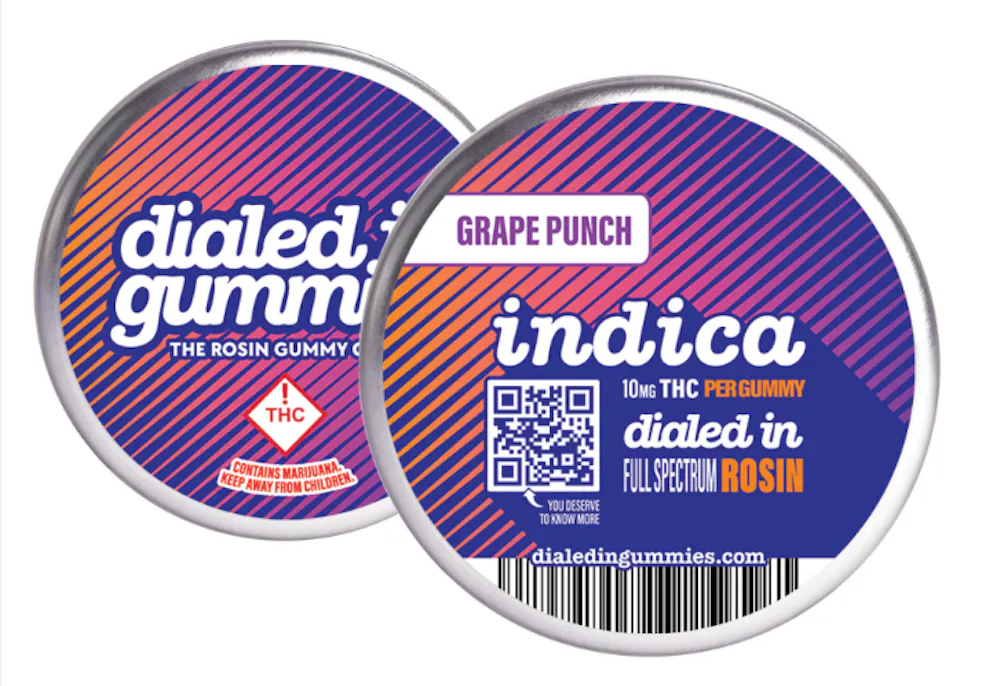 Product Dialed In Classic | Grape Punch | Rosin Gummies | 100mg