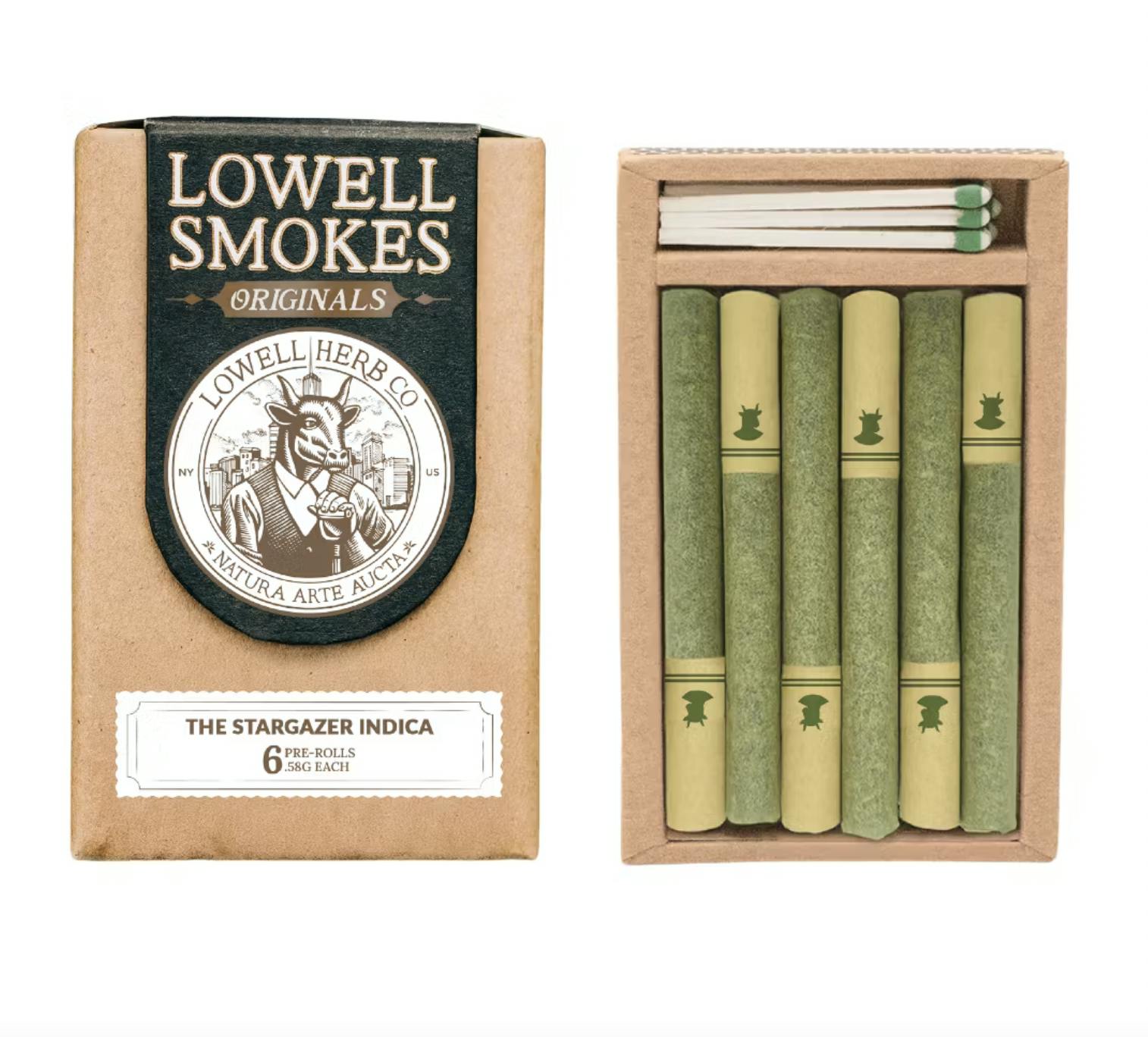 Lowell Smokes | 0.6g Pre-Roll 6 pack (3.6g) | Star Gazer