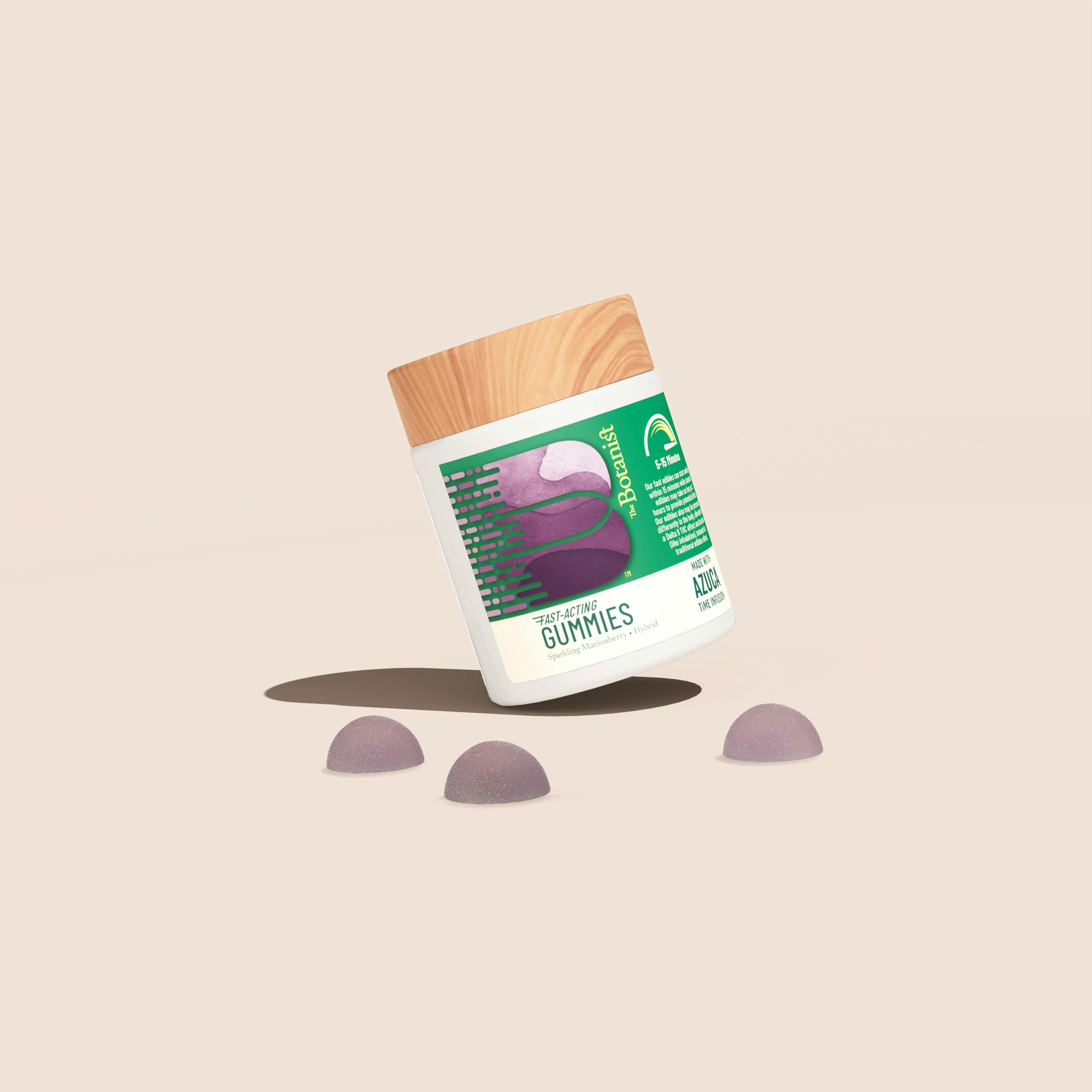 The Botanist Fast Acting Gummies | 4pk (10mg ea) | Sparkling Marionberry