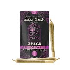 Golden Garden Live Resin Pre Roll Granddaddy Purp x 3pk