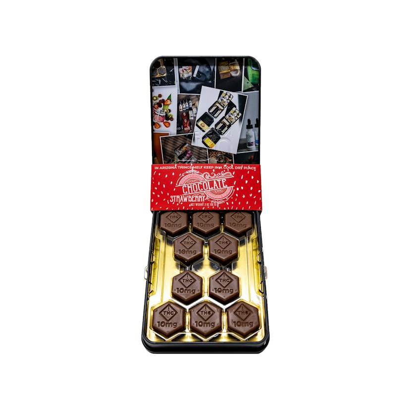 Tru Infusion Edibles: Strawberry Chocolate Bites 100mg