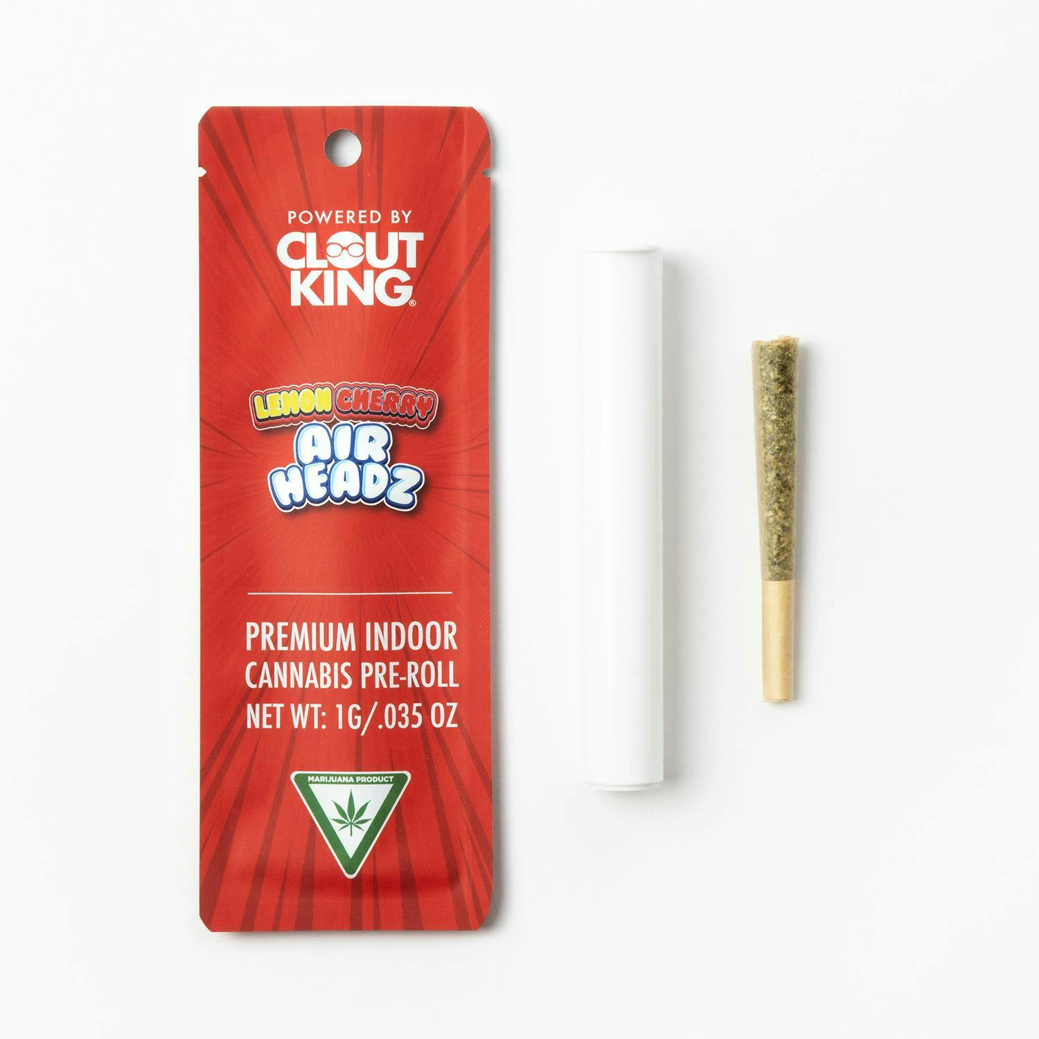 Product: CLOUT KING | LEMON CHERRY AIRHEADZ - PRE ROLL INDICA-HYBRID