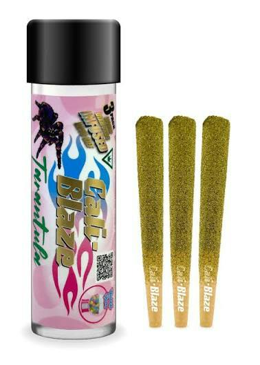 Product Cali-Blaze | Bubble Gum | Tarantula | Infused Prerolls /3pk
