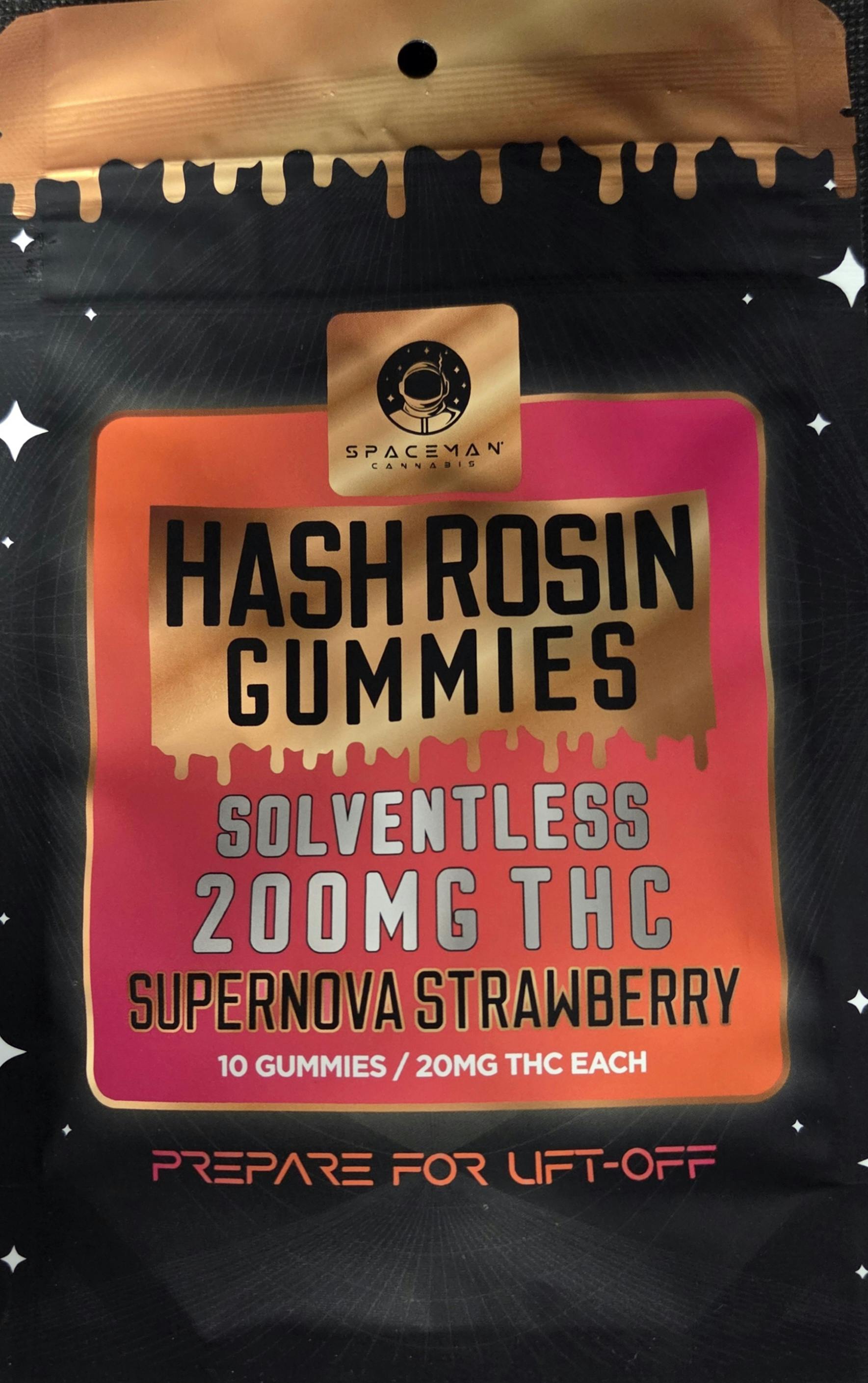 Spaceman - Supernova Strawberry - 200mg Hash Rosin Gummy