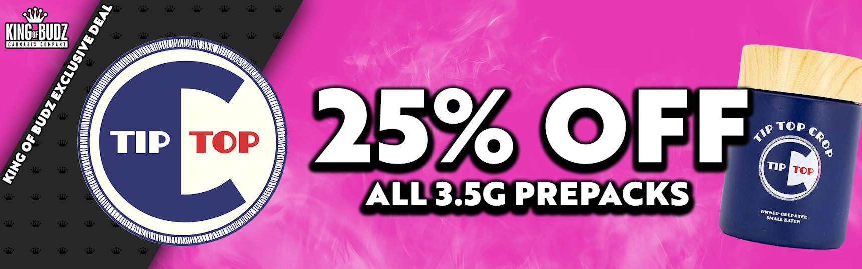Tip Top Crop All Prepacks - 25 Percent OFF