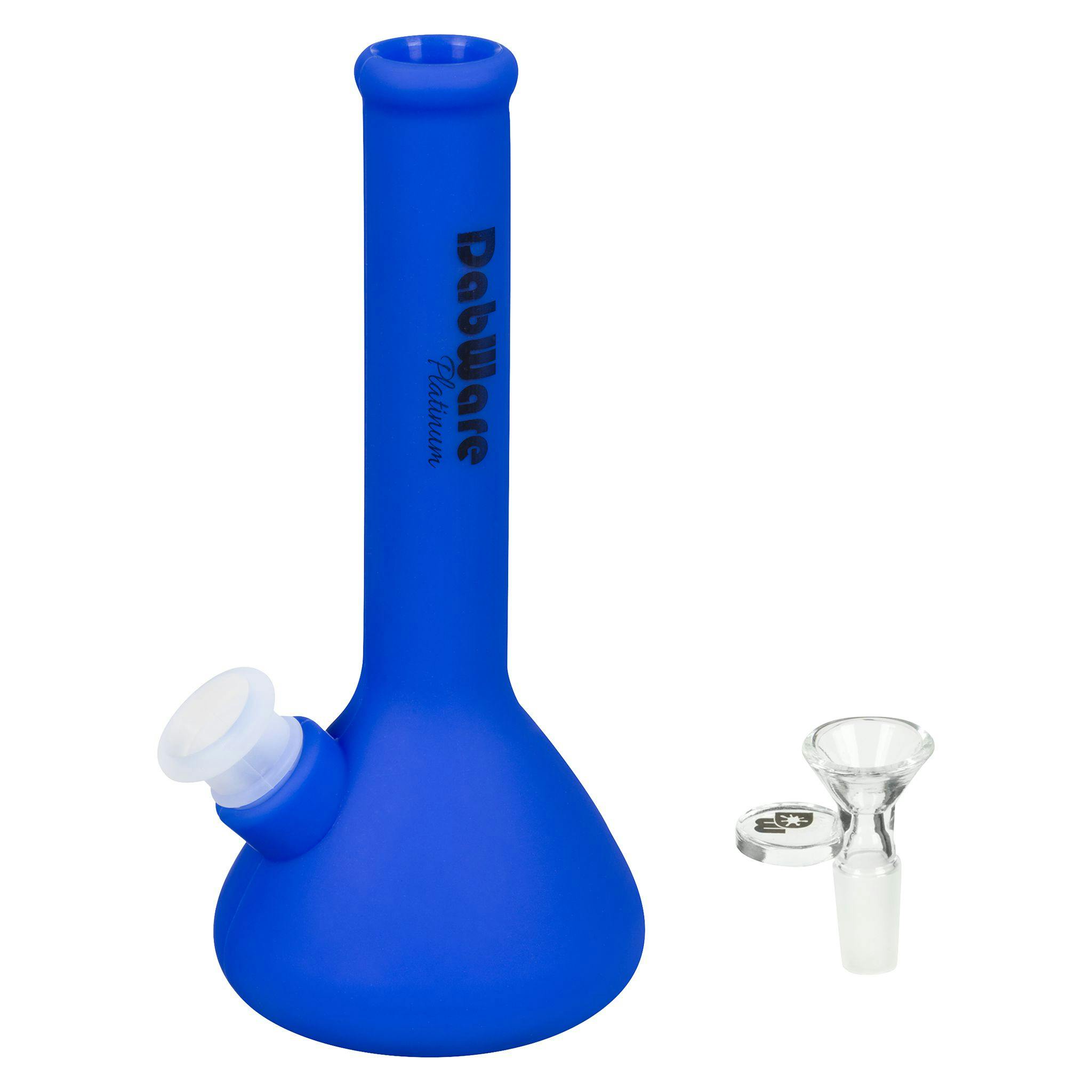Silicone beaker bong - blue