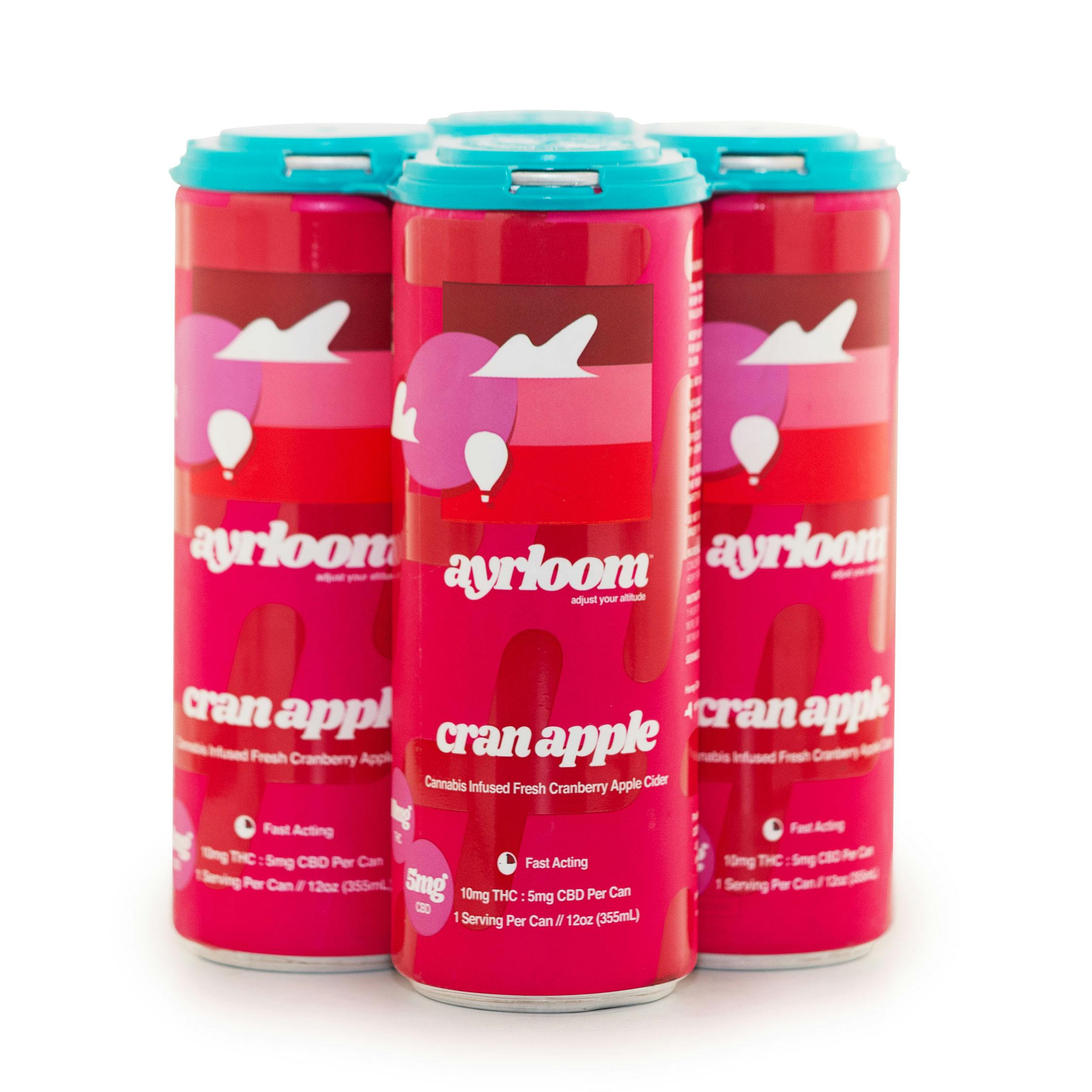 Ayrloom | Cran Apple 12oz 4pack | 10mg