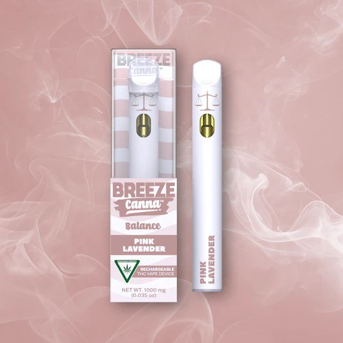 Pink Lavender - Balance 1g PLUS Disposable Device — BREEZE Canna
