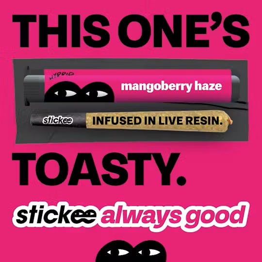 STICKEE STICKEE | MANGOBERRY HAZE - LIVE RESIN PRE-ROLL SATIVA/HYBRID — PRE_ROLLS
