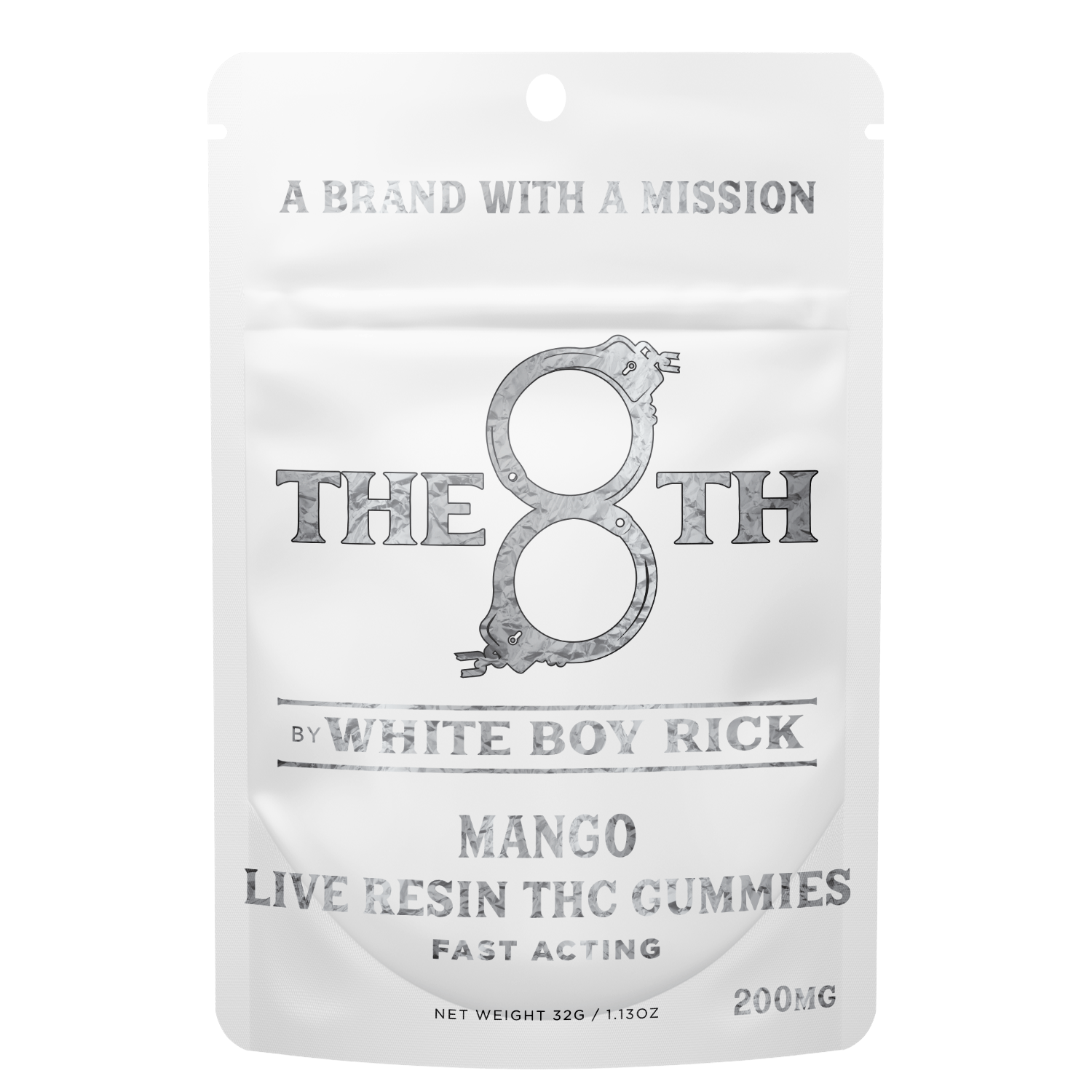 Product: THE 8TH BY WHITE BOY RICK | MANGO - LIVE RESIN GUMMIES | FAST ACTING | 200MG