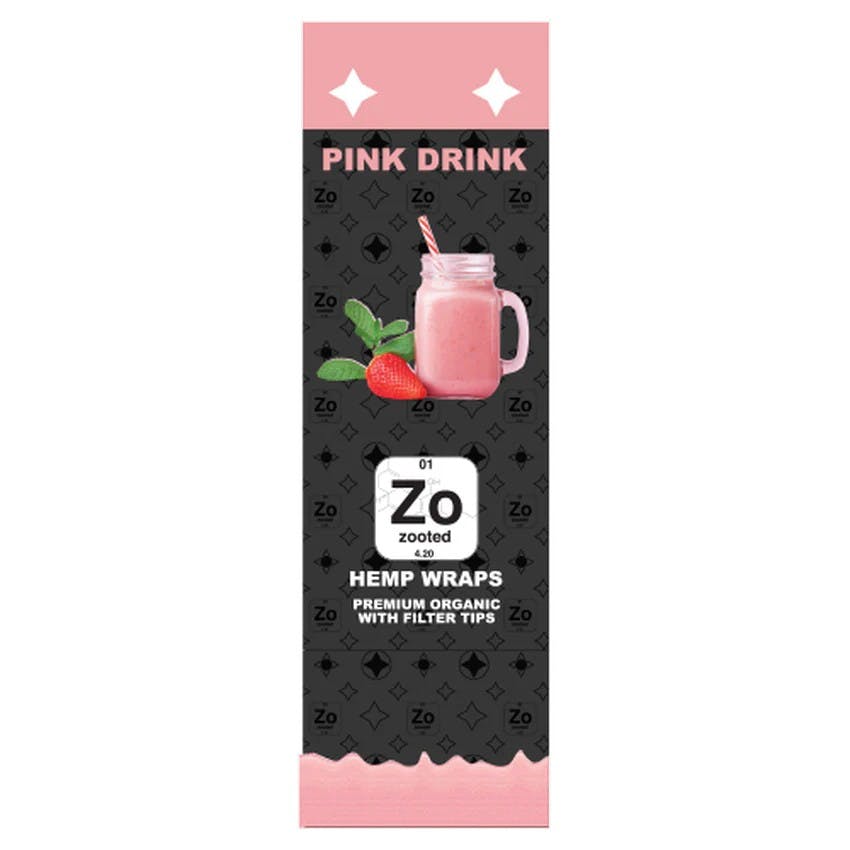 ZOOTED ZOOTED | HEMP WRAPS | PINK DRINK — ACCESSORIES