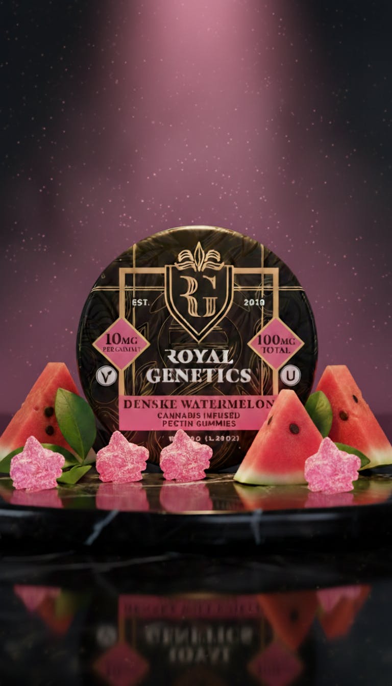 Densuke Watermelon Gummies 10-pack | 100mg Royal Genetics THC