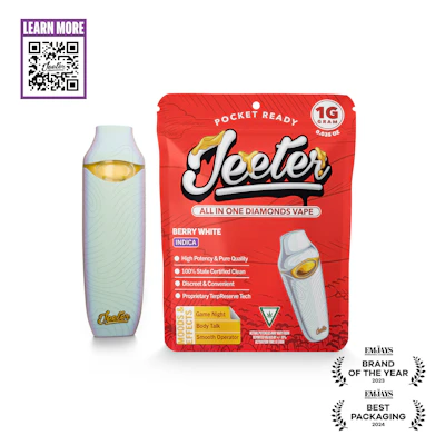 Berry White Jeeter All In One Diamonds Disposable | Pocket Ready | 1g | Indica
