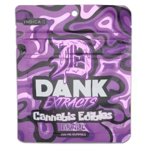 Dank - 200mg Gummies (4x50mg) - Grape