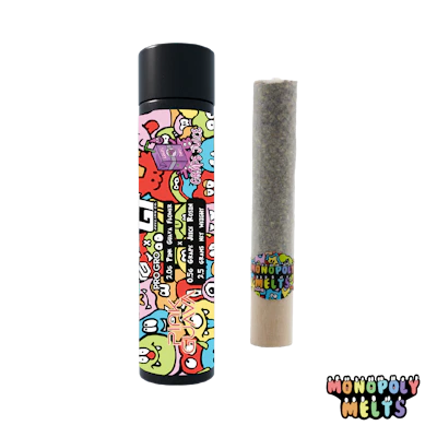 Monopoly Melts - 2.5g Hash Rosin Infused Donut - Pink Guava x Grape Juice