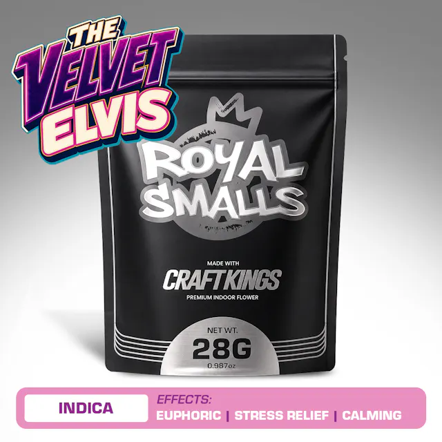 Craft Kings Royal Smalls The Velvet Elvis 28g (indica, flower)