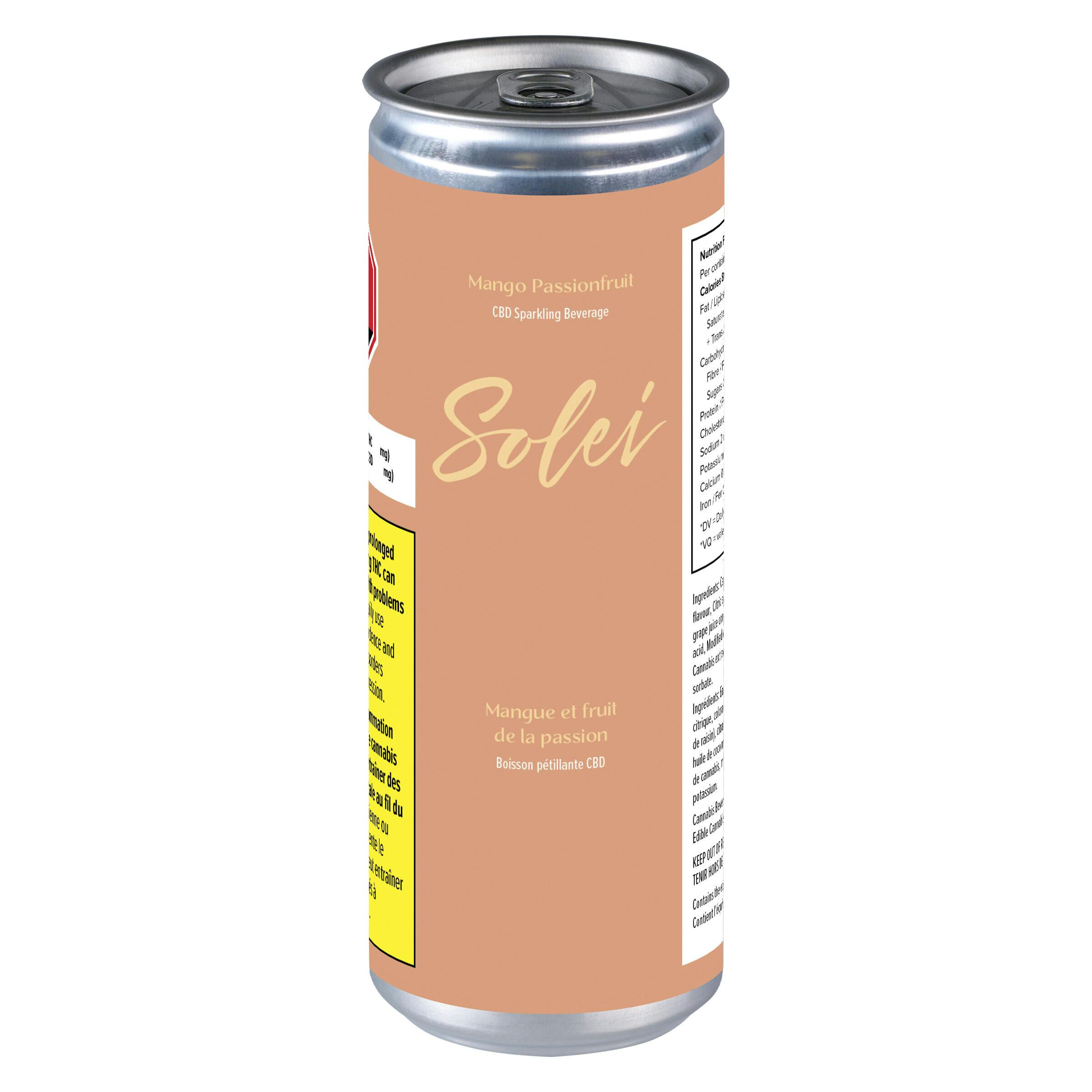 Mango passionfruit cbd sparkling beverage - 355ml