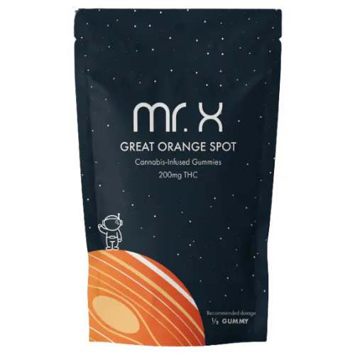 Mr. X Great Orange Spot Gummies 200mg THC at The Fire Station