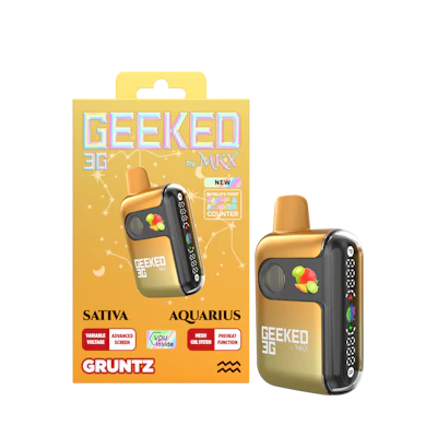 Geeked By MKX - 3g Disposable - Gruntz - Sativa