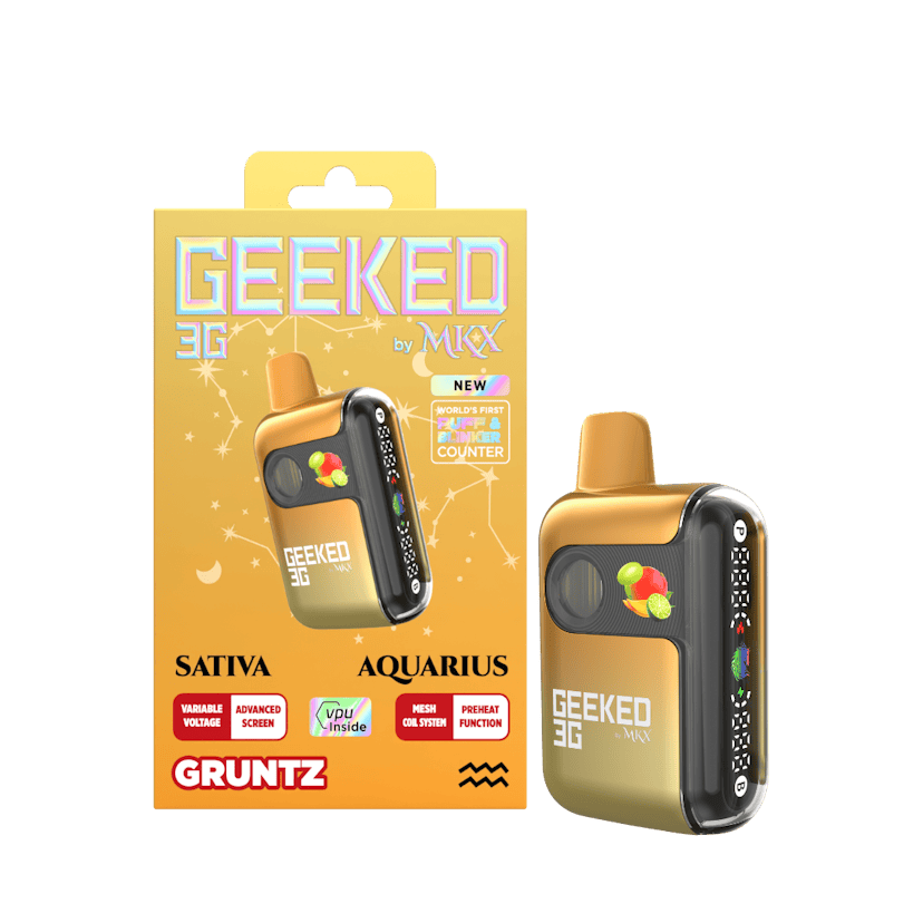 Geeked By MKX - 3g Disposable - Gruntz - Sativa