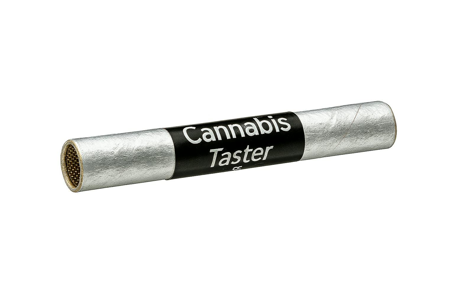 Product: Handpipe | Cardboard Cannabis Taster | Silver
