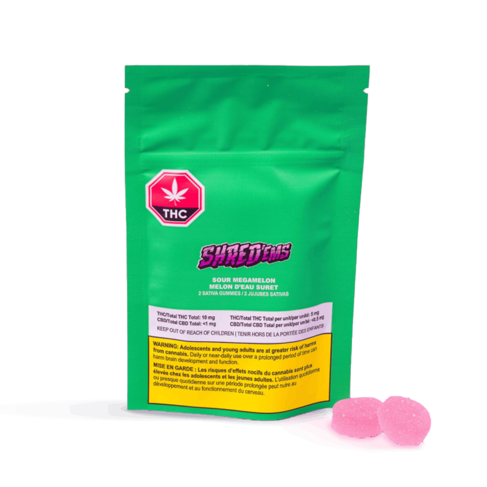 Sour megamelon gummies 2-pack