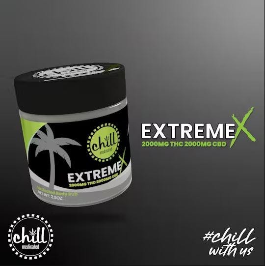 Chill Medicated - 2000mg THC:2000mg CBD Lotion - Extreme X