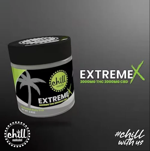 Chill Medicated - 2000mg THC:2000mg CBD Lotion - Extreme X