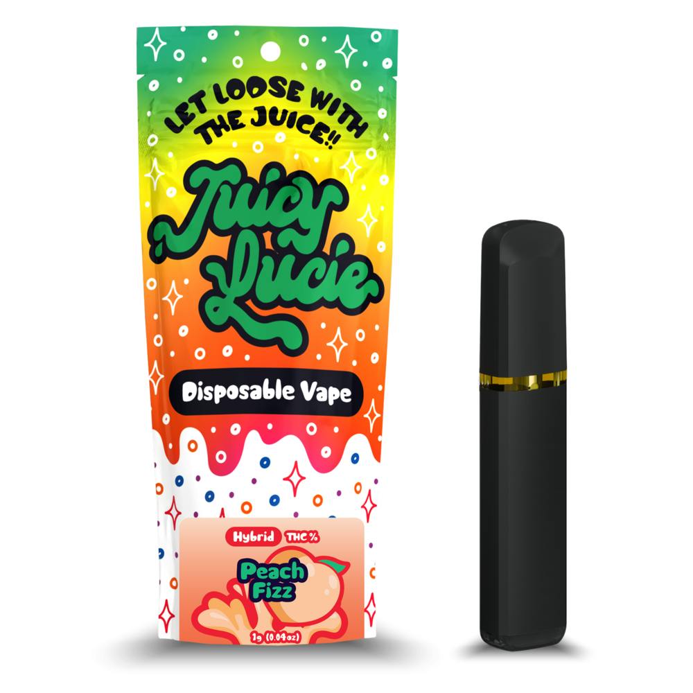 Juicy Lucie | Peach Fizz Disposable Vape | 1g | LIV Cannabis