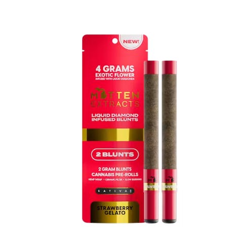 Mitten Extracts MITTEN EXTRACTS | STRAWBERRY GELATO | INFUSED BLUNTS | 2 x 2G SATIVA — PRE_ROLLS